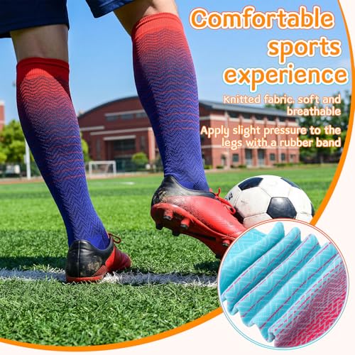 Women Compression Socks 15-20mmHg Knee High Socks - Small-Medium Pack of 5