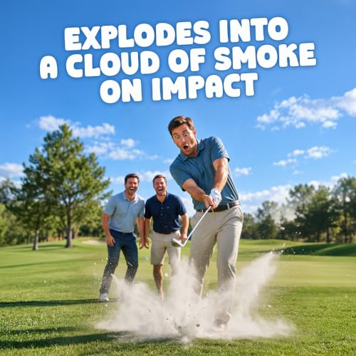 Exploding Golf Balls 3 Pack - Hilarious Cloud Impact Prank Balls