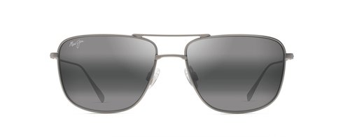 Maui Jim Men's Mikioi Polarized Aviator Sunglasses, Matte Titanium/Neutral Grey, Medium