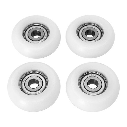 Upgraded Set of 4 Rollers Kit Replacement for Total Gym Wheels/Rollers, Fits for Gym Models 2000, 3000, Some 3000 XL, and a Few Very Early XL (White)