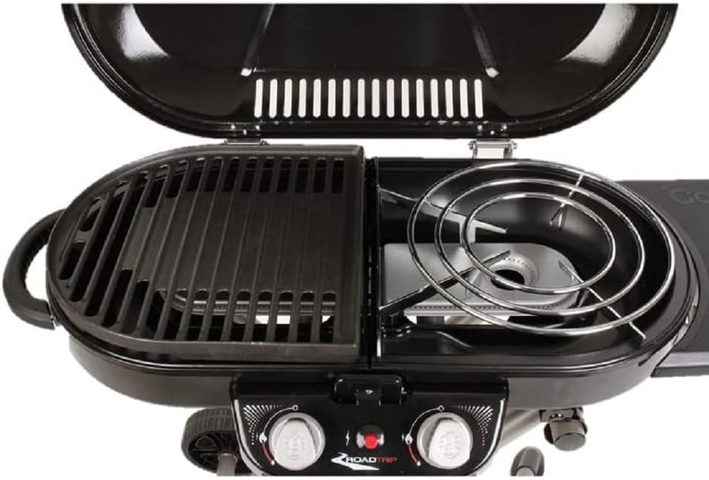 Coleman Roadtrip Swaptop Steel Stove Grate Rust-Resistant Steel Cooktop for Coleman Roadtrip Grills Easily Fits 12-in. Pan Great for Camping Tailgating Grilling & More