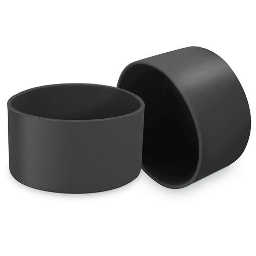 Seimneire 2 Pcs 3 Inch / 75mm Black Water Bottle Boot, Silicone Sleeve Bumper, Accessories Bottom Protector for 20oz 30oz 40oz Tumblers
