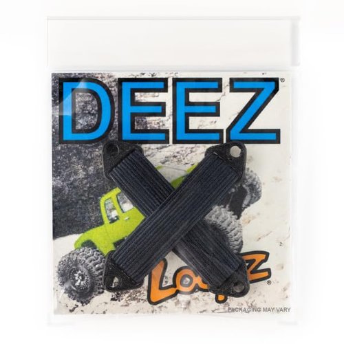 DEEZ LOOPZ: [Patent Pending] High-Performance Shock Bands for RC Cars & Vehicles 1/8 1/10 1/18, 2-Pack, RC Shock Absorbers for Crawlers, Improve Climbing/Control (Navy/Black - 90MM, Flexible)
