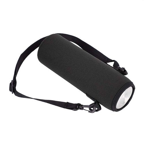 Outdoor Sports Water Bottle Bag, Wearable Colorfast Thermal Water Bottle Case Cover Sleeve with Strap (Black) Water Bottle Sling Holder