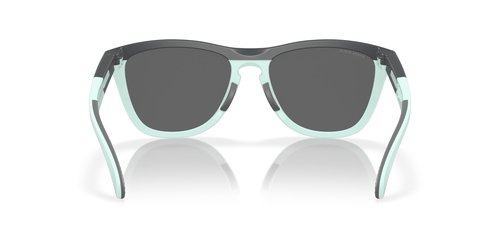 Oakley OO9284 Frogskins Range Round Sunglasses, Matte Carbon/Blue Milkshake/Prizm Black, 55 mm