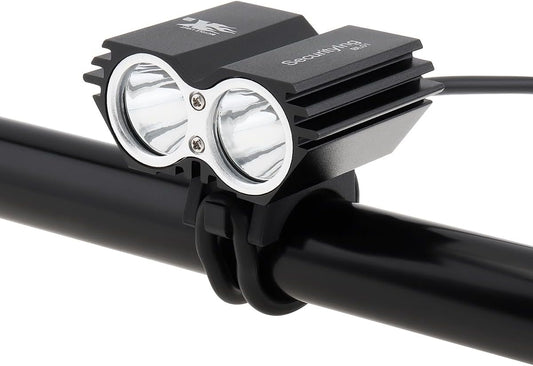 Waterproof 700 Lumens LED Bicycle Light 4 Modes Super Bright Bike Lamp Headlight + 8.4V Rechargeable Battery Pack + Charger for Camping, Cycling, Hiking, Riding