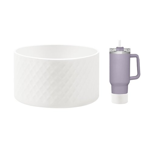 CYADCI Silicone Bottom Boot for 12-24 0Z Bottles,Cup Boot Fits a Variety of Tumblers or Water Bottles with a Base Diameter of 2.95-3.07 Inches.(White)