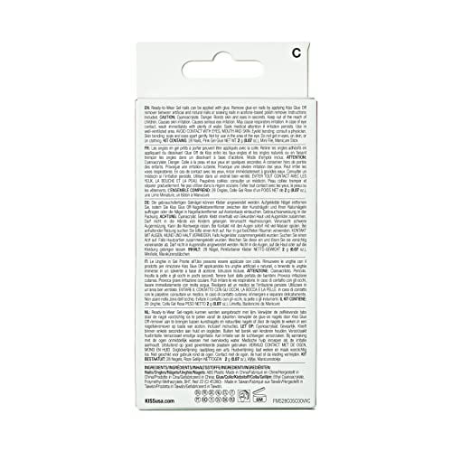 XOXO KISS Gel Fantasy Sculpted Nails | 28 Count | Valentine’s Day Style