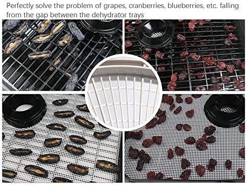 12x13 Inch Silicone Dehydrator Sheets 6-Pack for Food Jerky Fruit Herbs