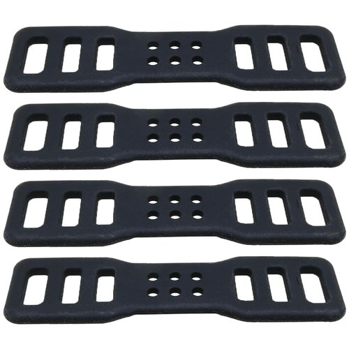 heyous 4PCS 92x24mm Black Bicycle Handlebar Silicone Strap Flashlight Mounting Strap Bicycle Strap Bicycle Accessory for Attaching Bicycle Light Strap Bicycle Handlebar Seat Stem Valve Stem