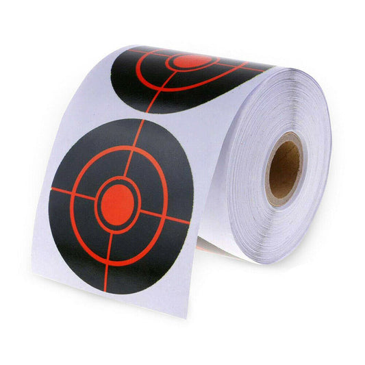 gofidin 250pcs/Roll Shooting Target Adhesive Shoot Targets Splatter Reactive Stickers for Archery Bow Hunting Shooting Practice Training