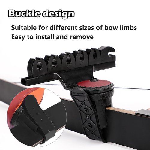 Yuecoom 4/6 Arrow Quiver,Brown Leather Quiver Arrow Holder, Recurve Bow Quiver,Quick Shoot System Longbow Recurve Bow Quiver,Adjustable Archery Arrow Quiver for Hunting Shooting Practice (4)