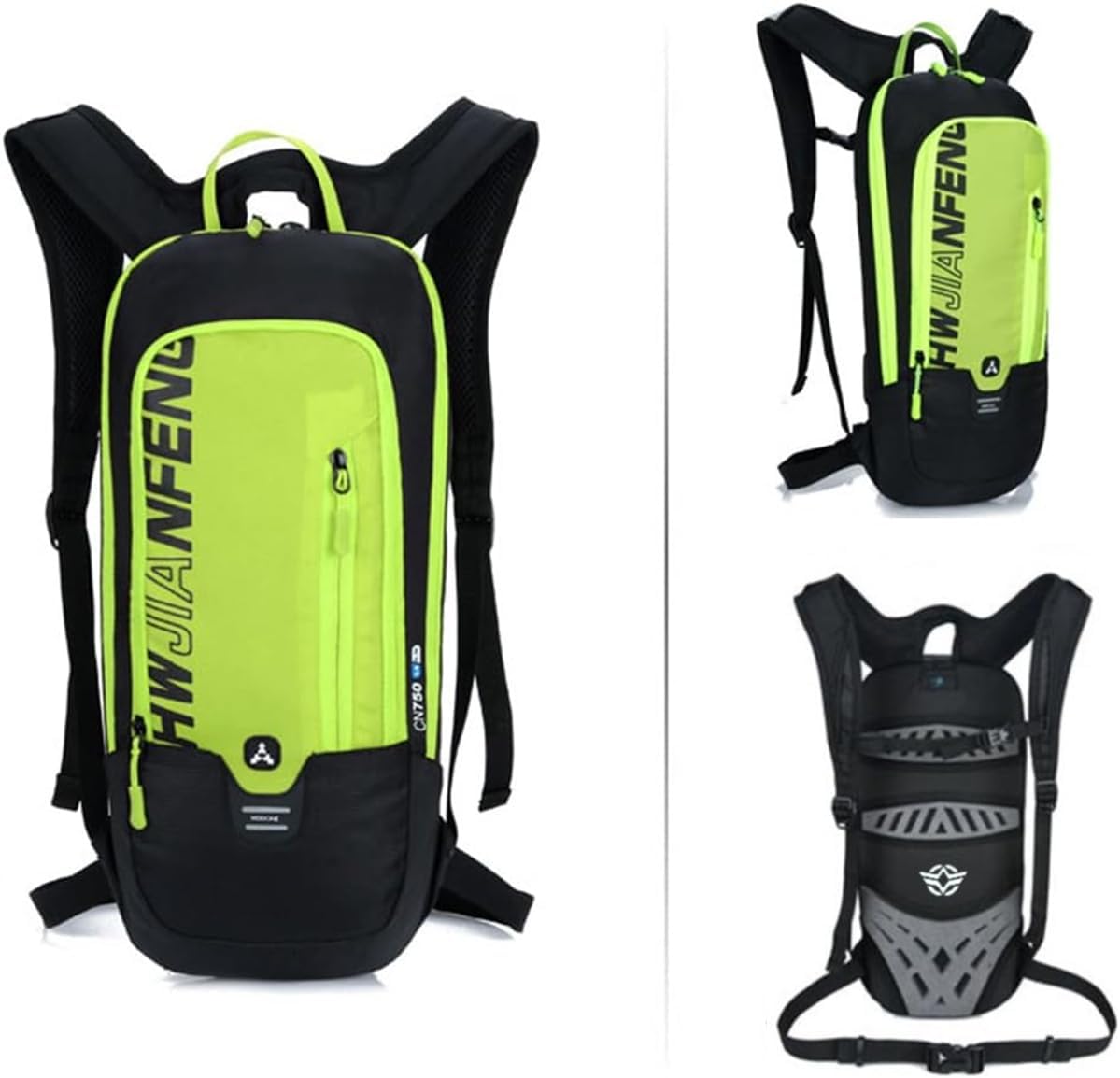 WINDCHASER Cycling Backpack, 10L Bicycle Backpack Waterproof Breathable Bag for Outdoor Travel Hiking Climbing Biking Running Skiing (Black)