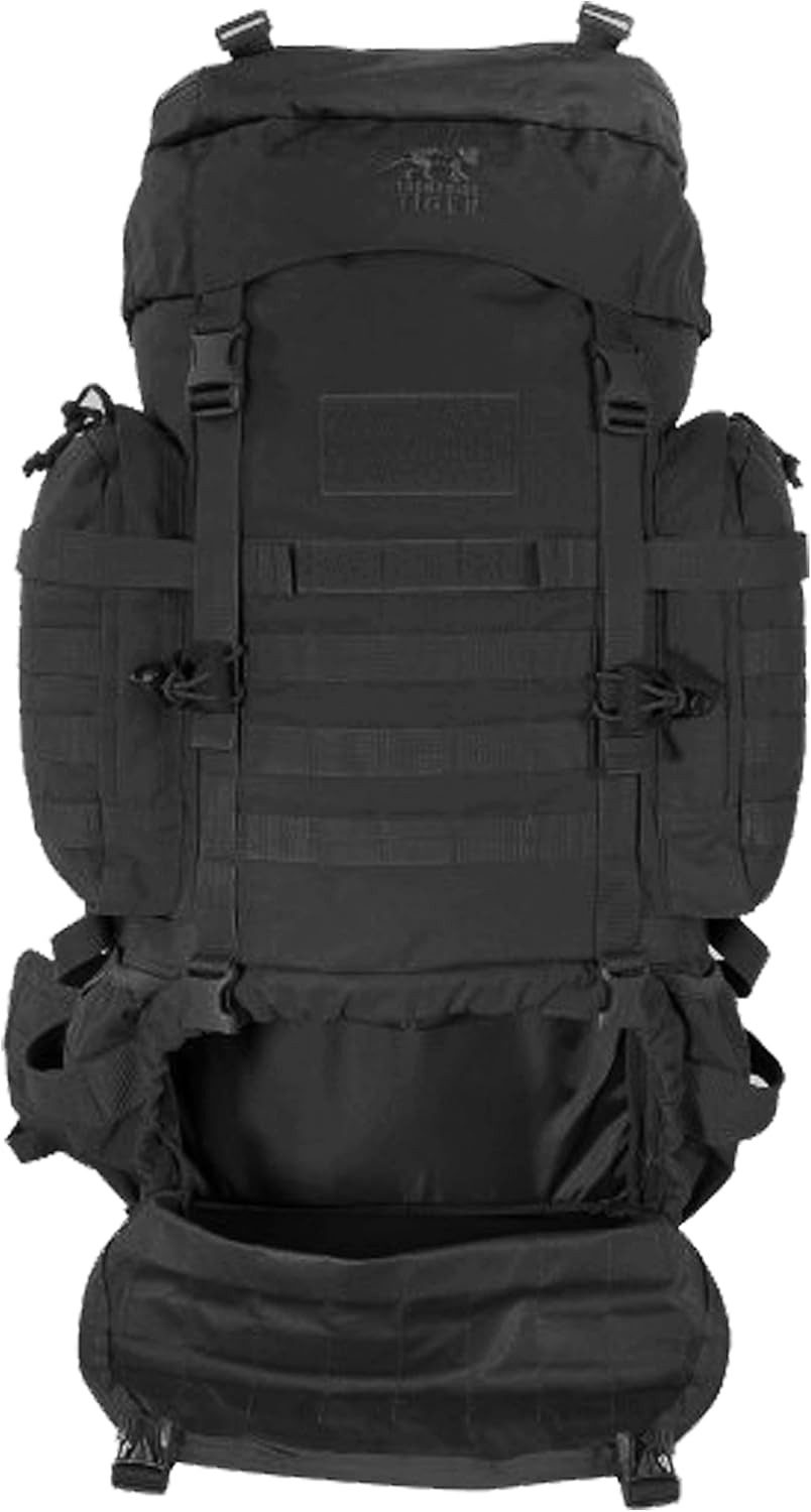 Tasmanian Tiger MKIII Tactical Backpack - 52L with MOLLE System & Detachable Hip Strap, Black