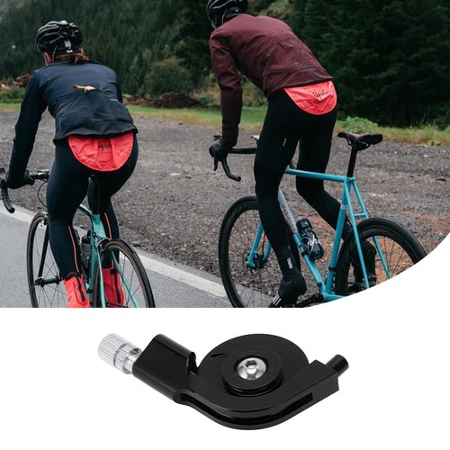 Lwuey V Brake Stroke Converter, Folding Bike V Brake Tension Adapter Brake Cable Aluminum Alloy CNC Machining Caliper Regulator Tensioning Adjust Gear Modification Tool for Road Cycling(Black)