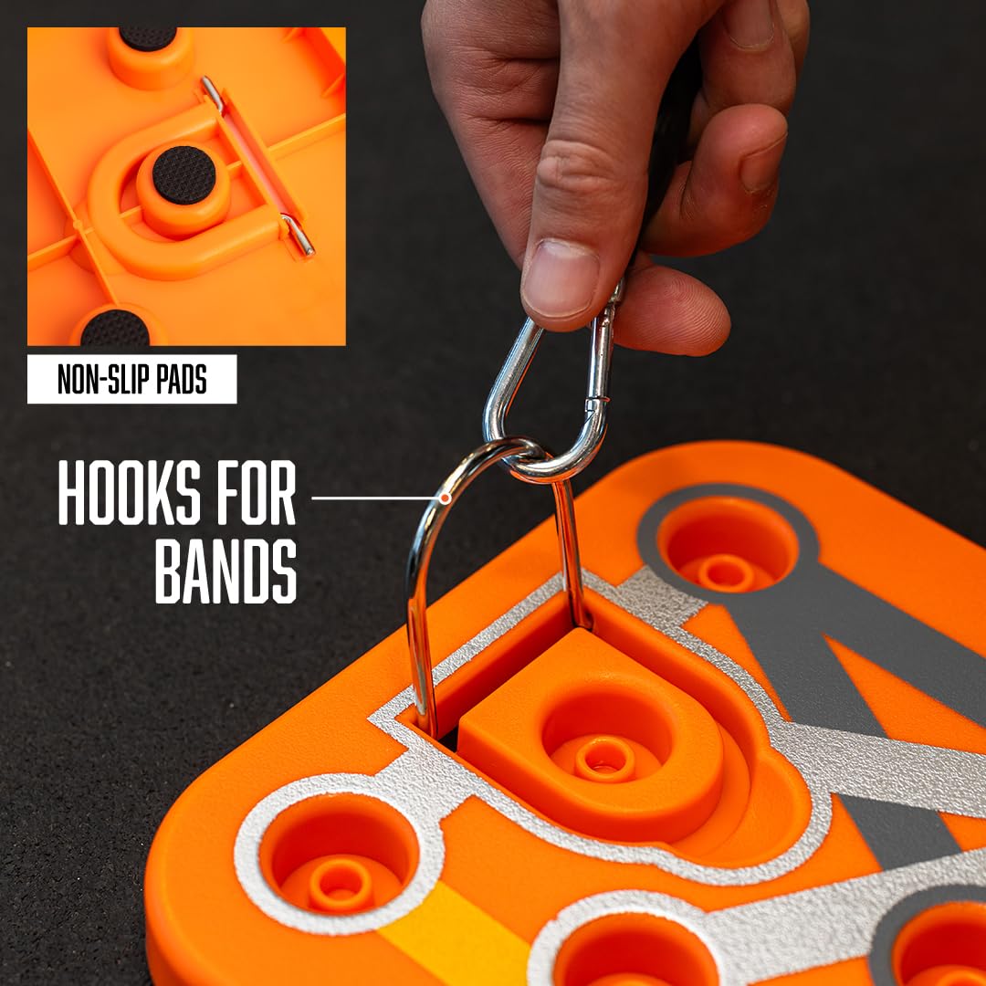 Foldable Push Up Board for Men and Women- Multifunctional Workout Equipment - Foldable Push Up Bar- Fitness Gym Equipment- Portable Board for Home Exercise and Workout - Push Up Board by Fitby