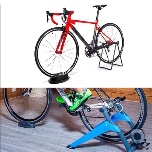 Meuey Lyot Black Plastic Bike Trainer Front Wheel Block Bike Trainer Stand for Indoor Bike Trainer Stand Exercise Bike Stand 1PCS