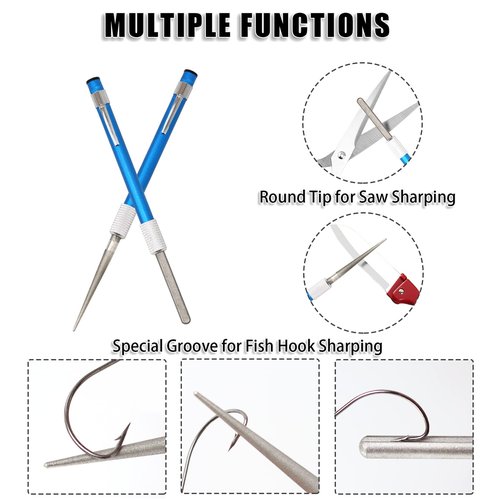 CWSDXM Fish Rod Repair Kit 26PCS Fishing Pole Eyelet Repair 13 Size Pole Ceramic Guides Rings Replacement Kit with 1pcs Tweezers and 1pcs Serrated Stick Tools (Black)
