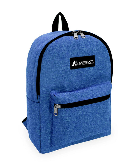 Everest Unisex-Adult's Basic Denim Backpack, Royal Blue, One Size