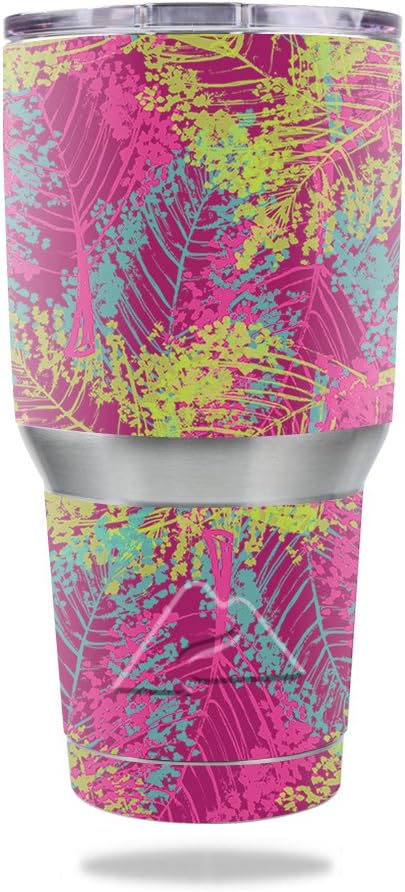 MightySkins Skin Compatible with Ozark Trail 30 oz Tumbler - Magenta Summer | Protective, Durable, and Unique Vinyl Decal wrap Cover | Easy to Apply, Remove, and Change Styles | Made in The USA