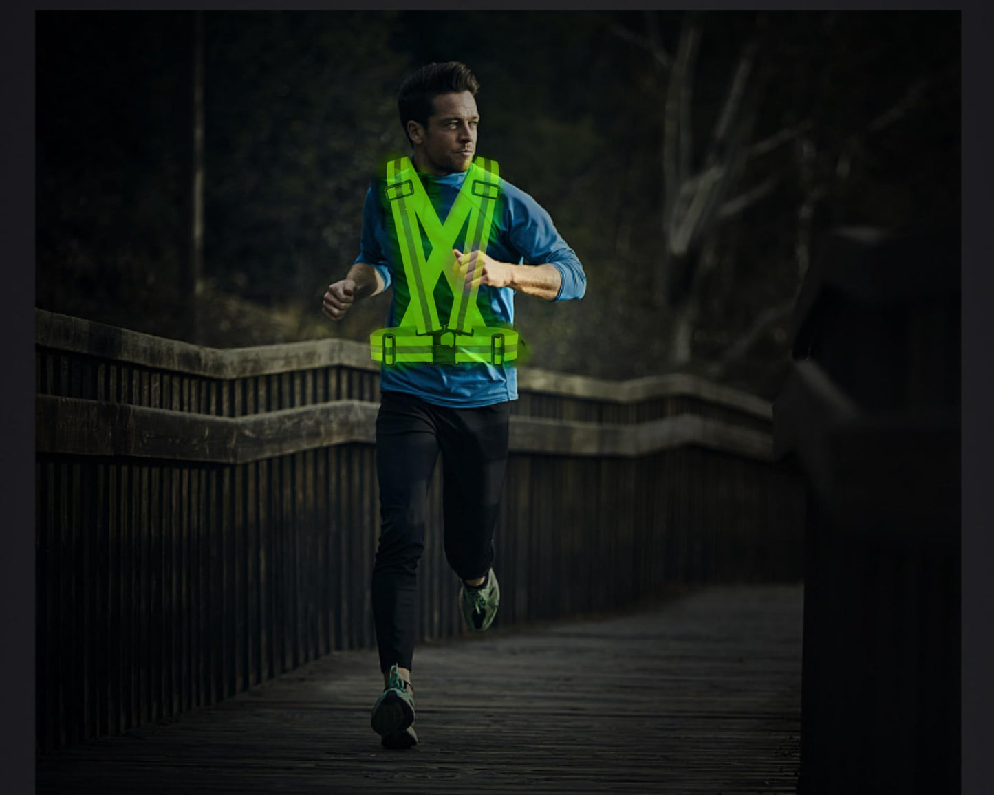 Accfore Reflective Safety Vest Set of 6,High Visibility Vest Adjustable Straps,Safety Reflective Gears for Walking,Running,Outdoor Jogging,Cycling,Workers(Blue)