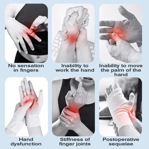 BAUSATZ Rehabilitation Robotic Gloves for Stroke Recovery-Multiple Training Modes，Custom Settings Finger Rehab Trainer，Stroke Recovery Equipment (Left Hand-Large)