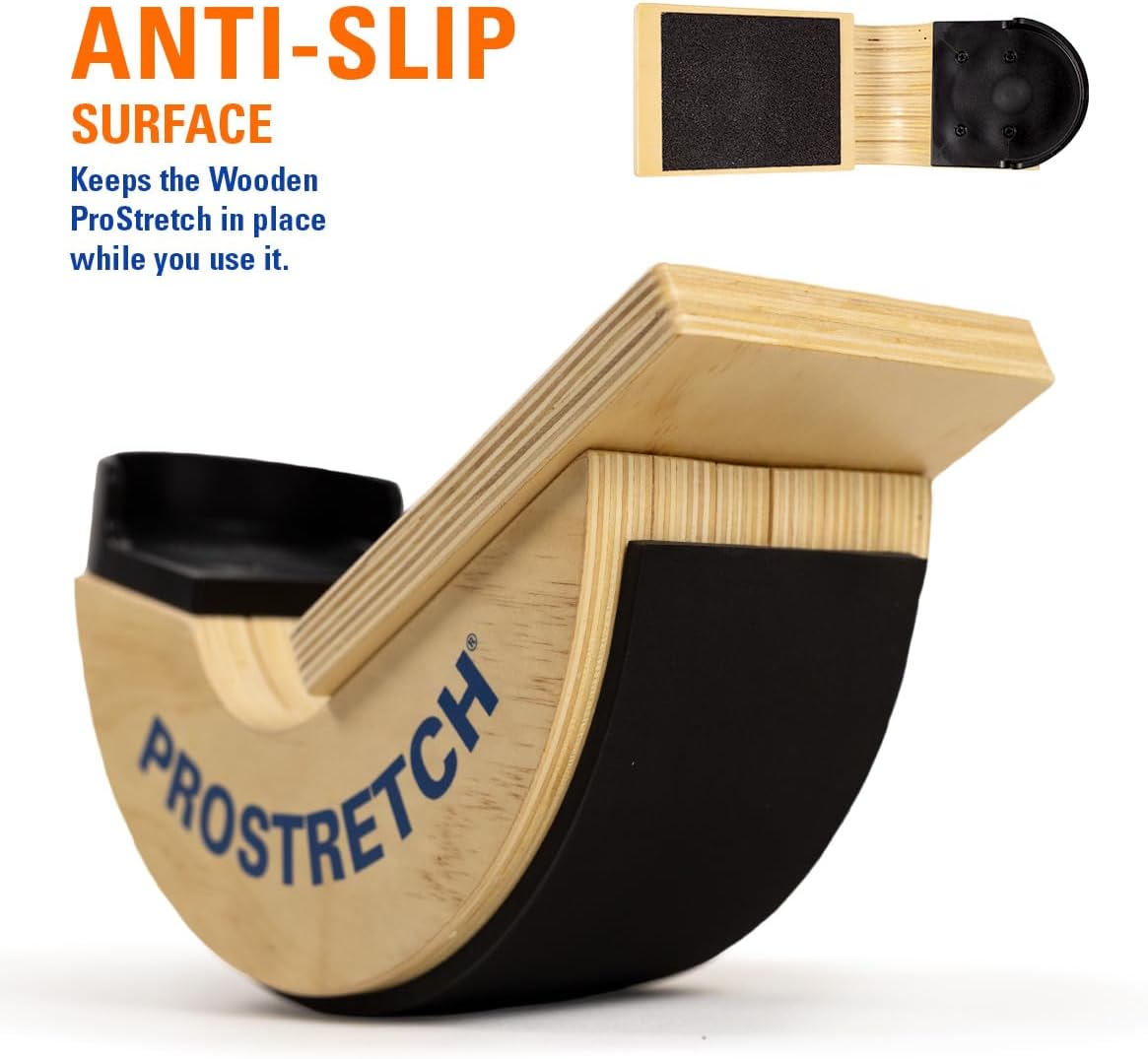 ProStretch Wooden Original, Calf Stretcher and Foot Rocker for Plantar Fasciitis, Achilles Tendonitis, and Tight Calves, Made in USA