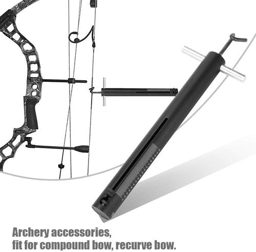 Bow Scale, Portable Heavy Duty Accurate Hand Held Draw Weight Archery Bow Scale Power 15100lbs for Recurve/Compound Bow Hunting (Black) Bow Scale