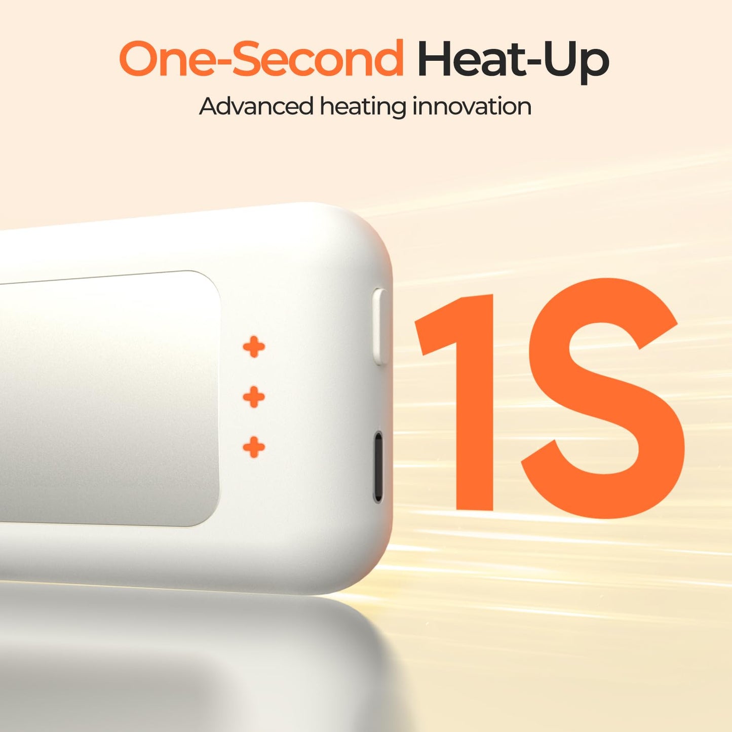 AI Hand Warmers Rechargeable, Reusable Portable Electric Hand Warmer, Fast Intelligent Heating in 1 Second, Gifts for Christmas, Outdoor, Golf, Hunting, Camping Accessories Ivory 4Pack