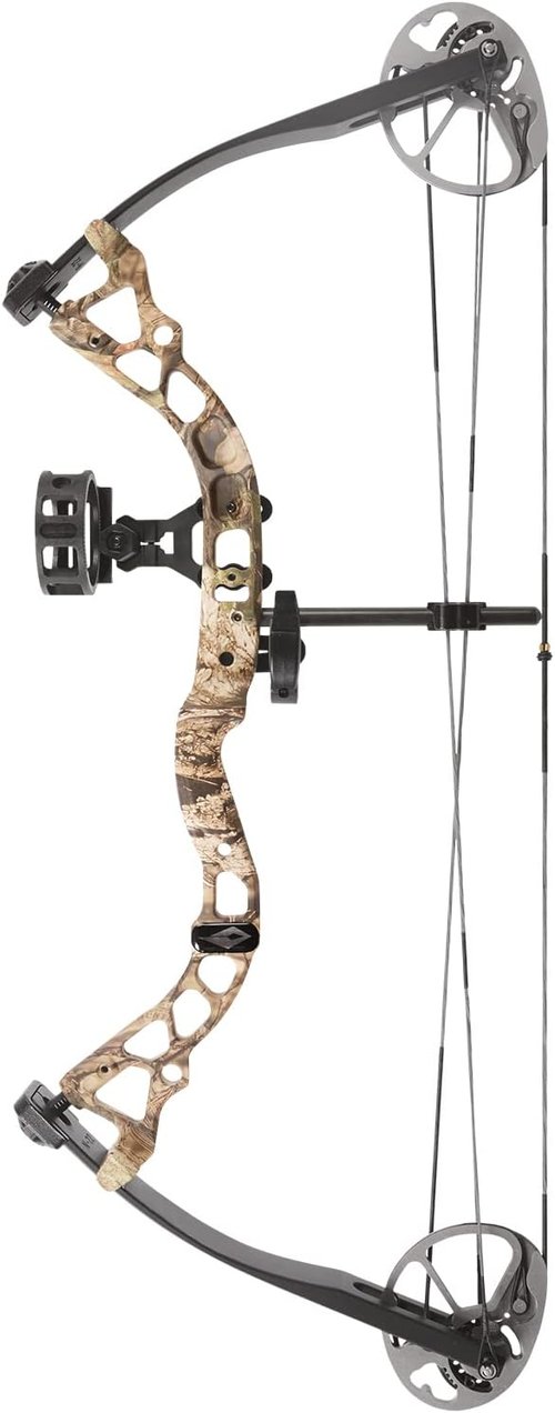 DIAMOND ARCHERY Youth Atomic Bow - Fully Adjustable Equipped Durable Compound Bow | 6-29 LBS Draw Weight | 12"-24" Draw Length | 191 FPS
