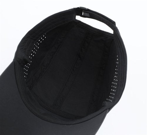Connectyle Mens Performance Running Hat Lightweight Quick Dry Outdoor Sport Cap UPF 50+ Breathable Athletic Fitted Cap Black