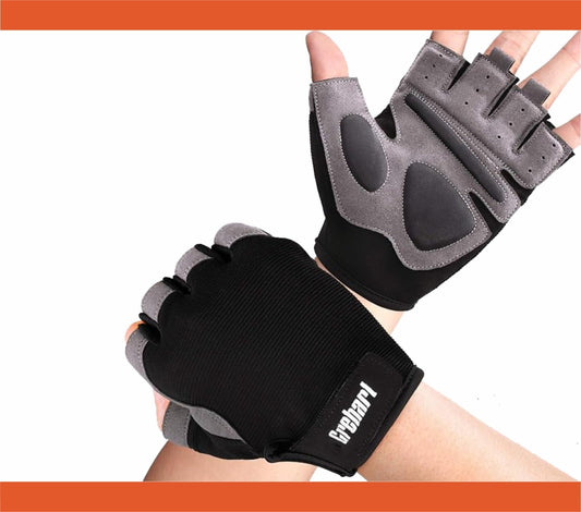 Grebarl Lightweight Gym Gloves, Weightlifting Gloves, Cycling Gloves, Tennis Gloves, Fitness Gloves Full Wrist Support, Breathable with Grip Protection Workout Gloves for Men & Women (X-Large)