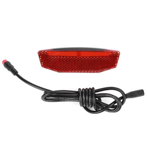 Electric Tailight E LED Warning Light, Night Riding Tailight Equipment Connector, Electric Accessories Rear Light High Brightness 4.1x1.4x0.6in