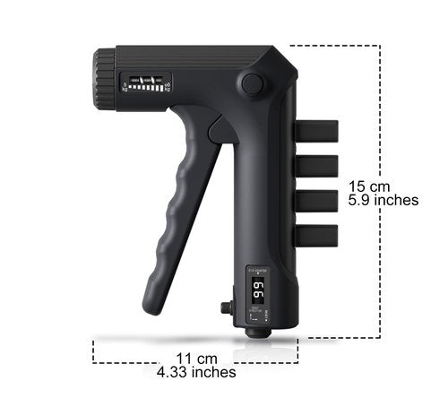 Grip Strength Trainer with Finger Exerciser, Adjustable Resistance, Forearm Strengthener Hand Gripper with Counting,Dark Grey