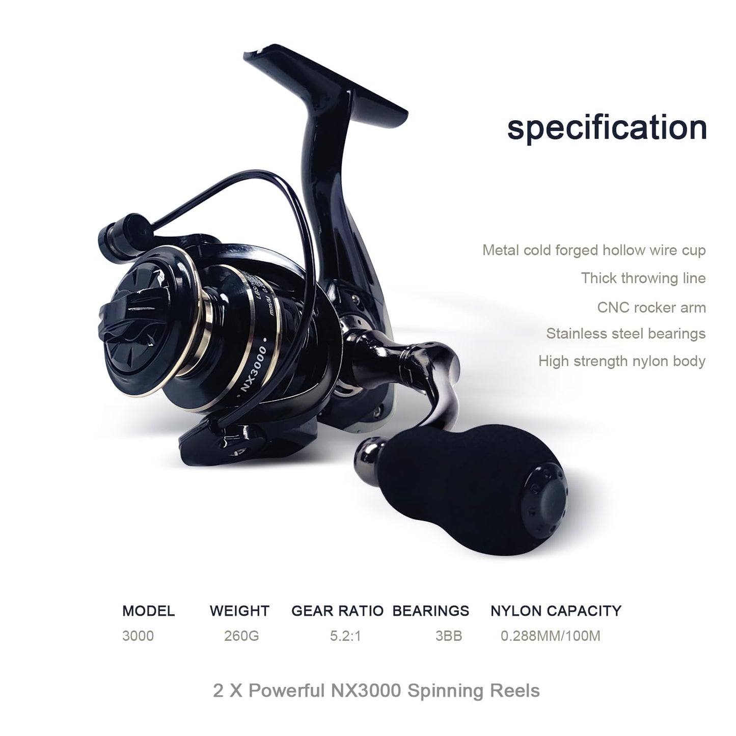 Fishing Rod Reel Combos, 2PCS 2.1m/6.89ft Collapsible Fishing Rods + 2PCS Spinning Reels + Fishing Lines Fishing Lures Carrier Bag, Telescopic Fishing Pole Set Sea Saltwater Freshwater Kit