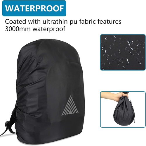NUMJAW Backpack Rain Cover Waterproof Backpack Cover for (10-75L) with Reflective Strip 100% Waterproof Ultralight Backpack Raincover Bag Cover for Hiking Biking Camping Outdoor Hunting Traveling