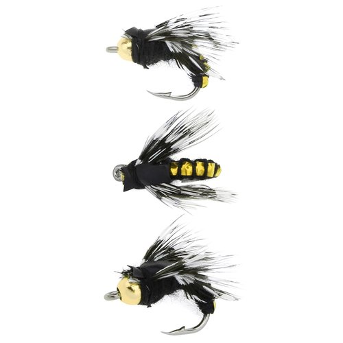 OriGlam 10pcs Fly Fishing Lures Kit - Fishing Fly, Handmade Lures Assortment with Artificial Bait Hooks for Bass, Trout, Salmon