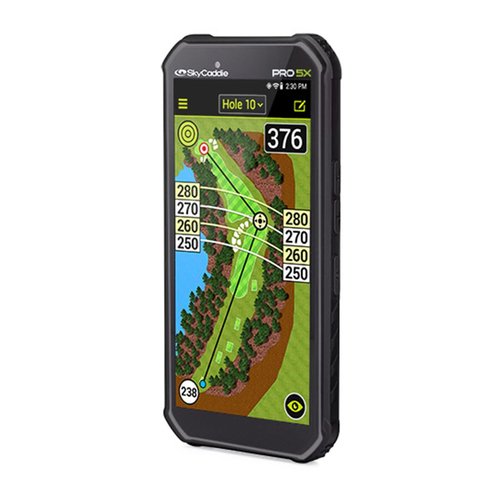 SkyCaddie PRO 5X Handheld Golf GPS - Power Bundle with PlayBetter Portable Charger & Protective Hard Case - TruePoint Precision Positioning Technology - 5.5" Display, 35,000 Maps, Dynamic HoleVue