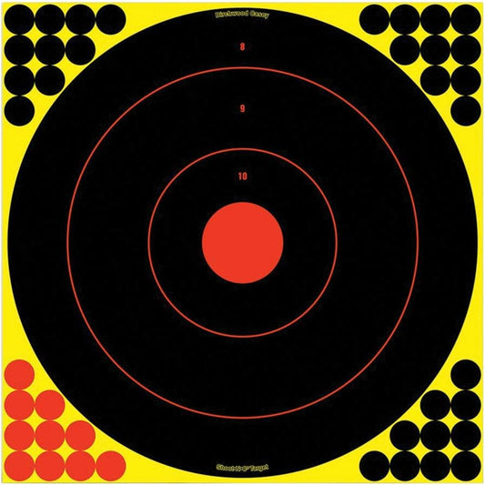 Birchwood Casey Shoot-N-C 17.25" Bull's-Eye Target - 12 Targets, Multi, One Size (BC-34186)