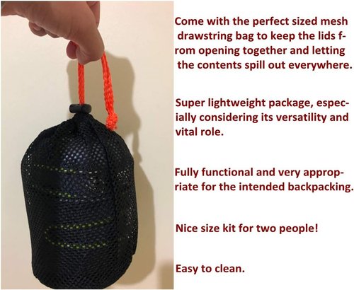 Backpacking & Camping Stoves, Petforu Ignition Canister Stove + Campfire Cookware Pots & Pans Camp Kitchen Cooking Tool Set