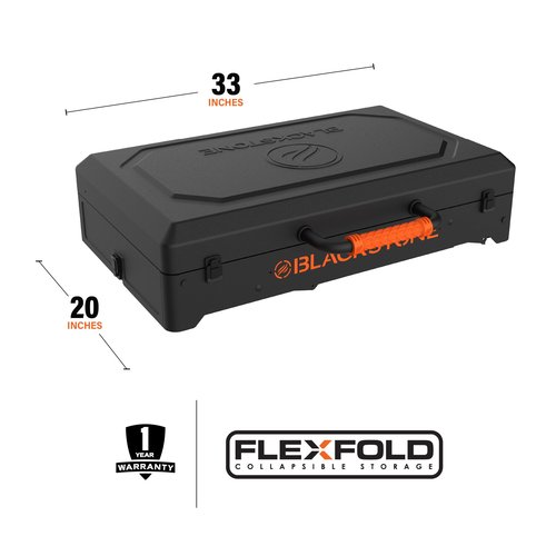 Blackstone 2237 On-The-Go Prep Table with Collapsible Carry Case Design, Powder Coated Steel, Black