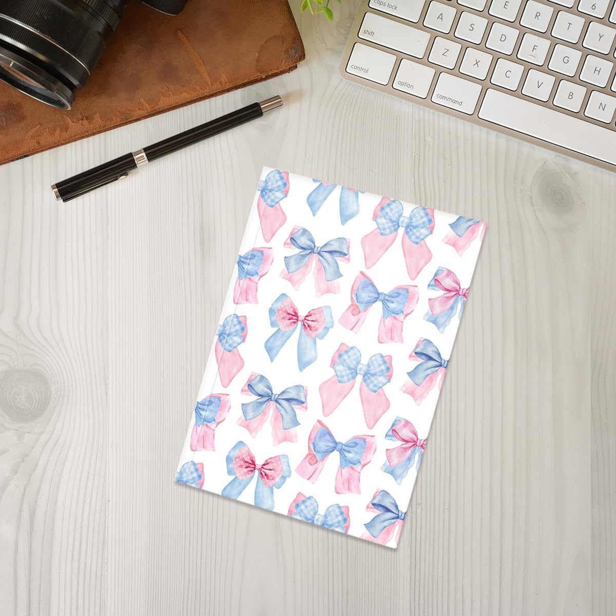 Pink Bow Notebook Journal, A5 Journal Notebook for Office Note Taking, 8.3 x 5.8 inch Writing Diary Subject Notebooks Planner, Travel Journaling-11