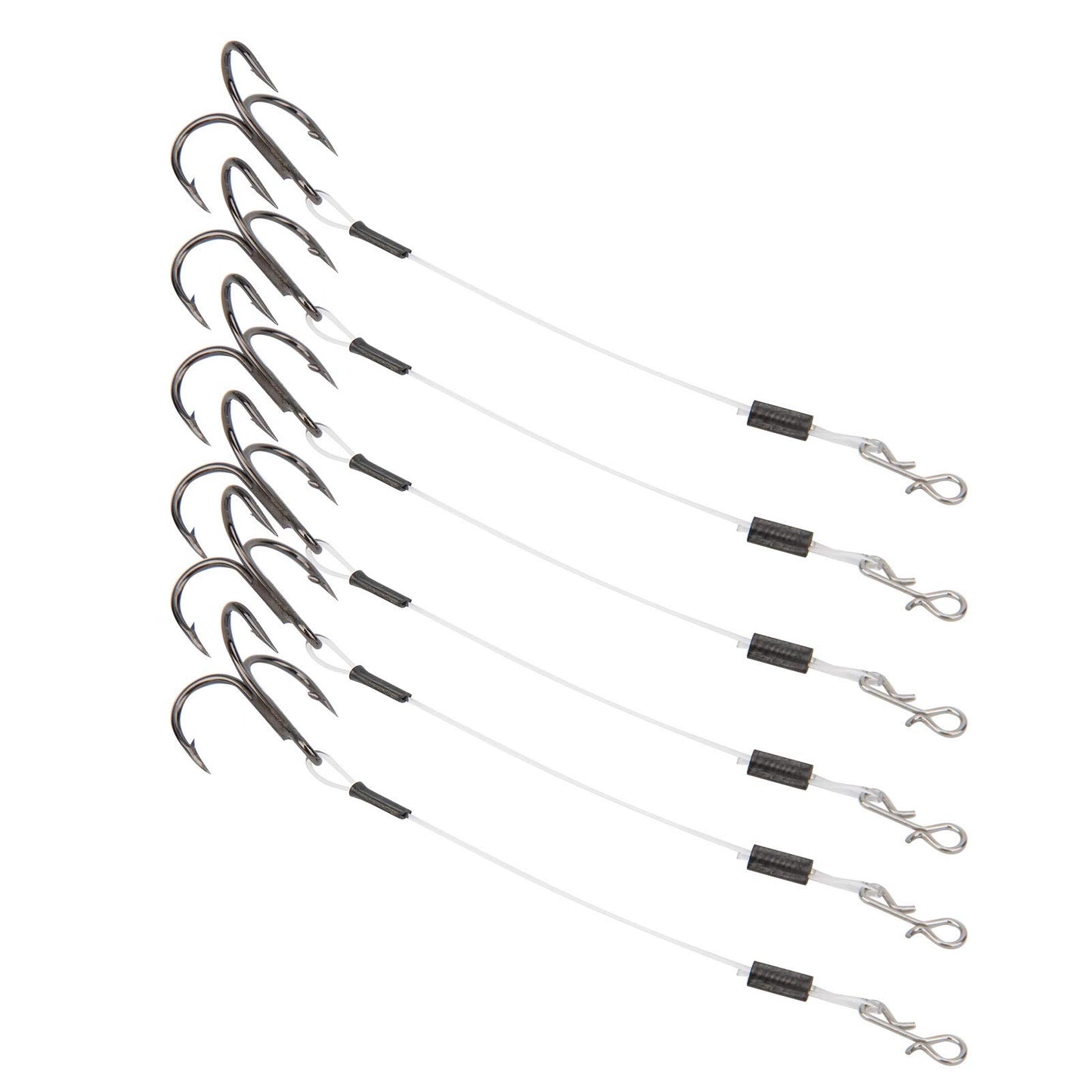 Haosie Stinger Hooks Walleye, Trailer Hooks Fishing, 6PCS Treble Hook, SGWL PK110 10cm / 4in Bass Hook for Lure Fishing