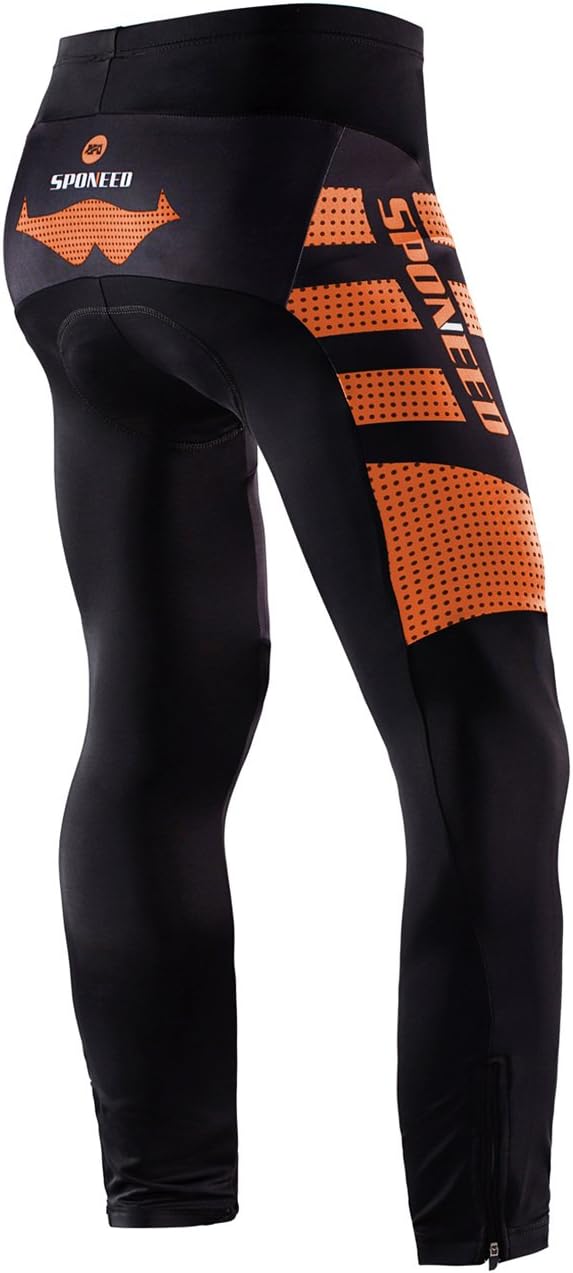 sponeed Men's Bicycle Pants 4D Padded Road Cycling Tights Leggings Outdoor Cyclist Riding Bike Wear