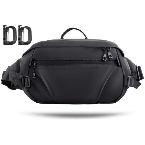 PITOZER Large Fanny Pack for Men, Men's Crossbody Bag Fanny Pack Waist Pack for Women Sling Bag Everywhere Belt Bag for Workout Travel Everyday
