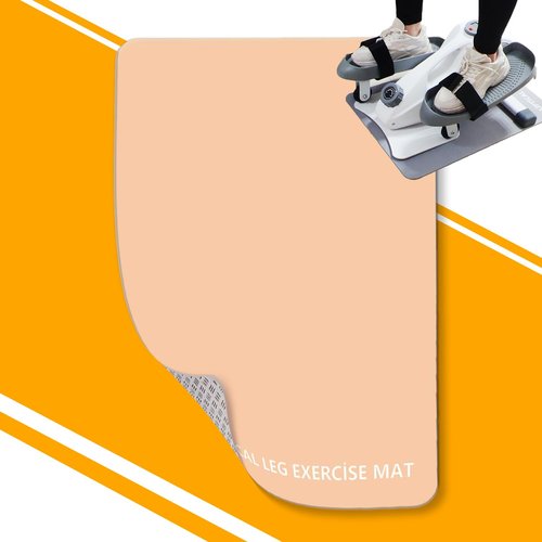 Non-Slip Workout Mat for Under Desk Ellipticals, Ellipse Leg Exerciser Machine Mat, 3mm Thick Exercise Equipment Mats, Improves Machine Stability & Protects The Floor, 23.62 x 16.92 Inches