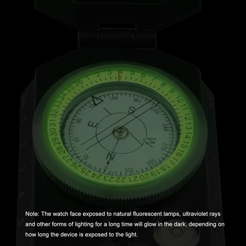 Military Compass, JYEASTZ Survival Compass with Carrying Bag, Professional Lensatic Compasses with Inclinometer, Waterproof, Suitable for Camping, Hiking, Hunting