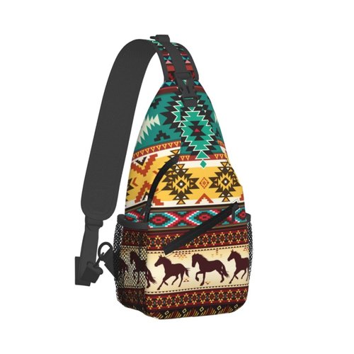 Majoug Horse Sling Bag Crossbody Sling Backpack Bags for Women Men Mentravel Hiking Casual Daypacks Chest Shoulder Bag Christmas Halloween Gifts