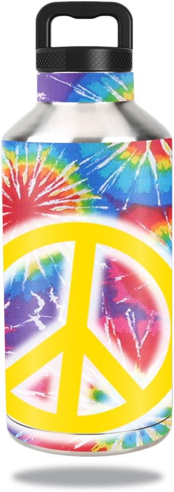 MightySkins Skin Compatible with Ozark Trail Water Bottle 64 oz wrap Cover Sticker Skins Rainbow Explosion