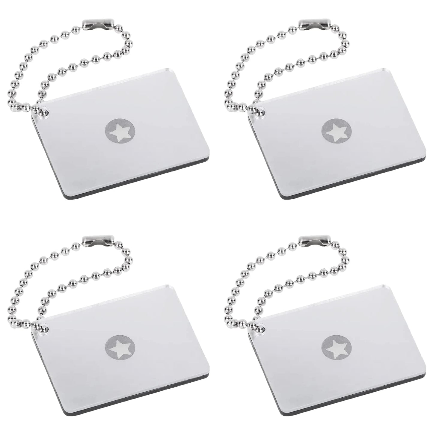 4 PCS Signal Mirror Survival, Camping Mirror Outdoor Multifunctional Signal Emergency Mirror Reflective Mirror Survival Help Signal Mirror Rescue Mirrors for Hiking Camping Backpacking Marine Signal